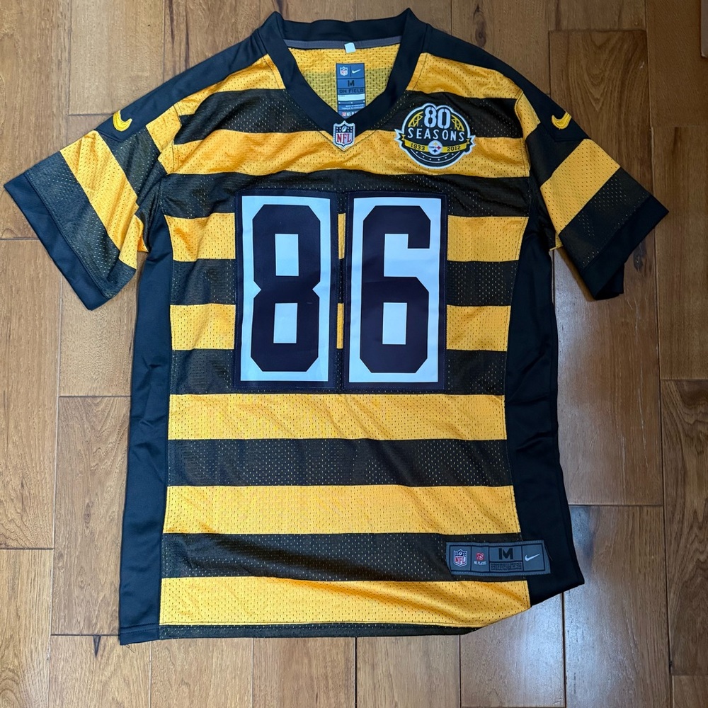 Hines Ward 86 Steelers bumble bee jersey